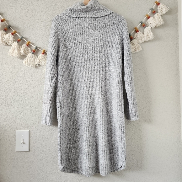 Softies Marshmallow Turtleneck Lounger Knit Gray 42" Dress Cozy Ultra Soft S/M - Picture 3 of 11